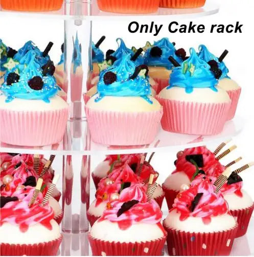 1piece 5 acrylic Tier Candy Fruits Cakes Desserts Plate Stands Cupcake Fruit Plate Stand for Wedding Party Birthday Supplies