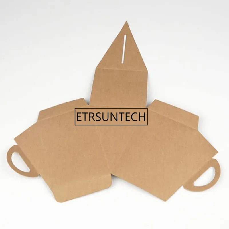 200pcs Triangle Slice Small Pastry Cake Baking Box Cheese Mousse Cake Box Dessert Packing Box Party Supplies