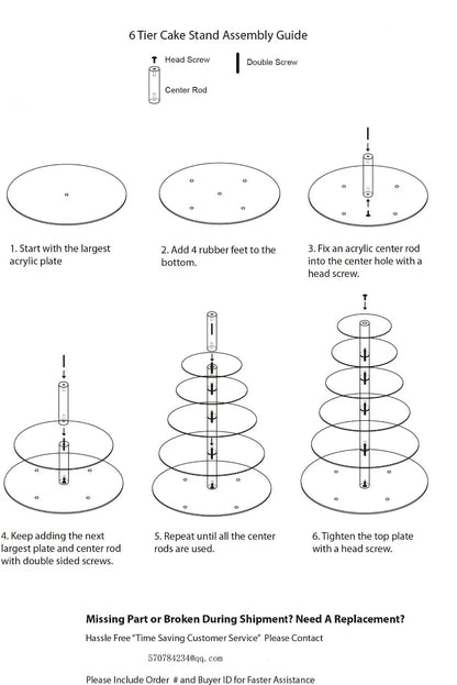 event party supplies Detail about 6 Tier Cupcake Cup Cake Stand Tower Clear Maypole Acrylic for Wedding Party wedding decoration