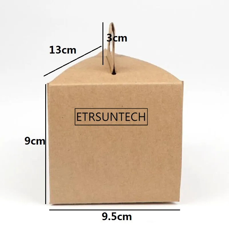 200pcs Triangle Slice Small Pastry Cake Baking Box Cheese Mousse Cake Box Dessert Packing Box Party Supplies