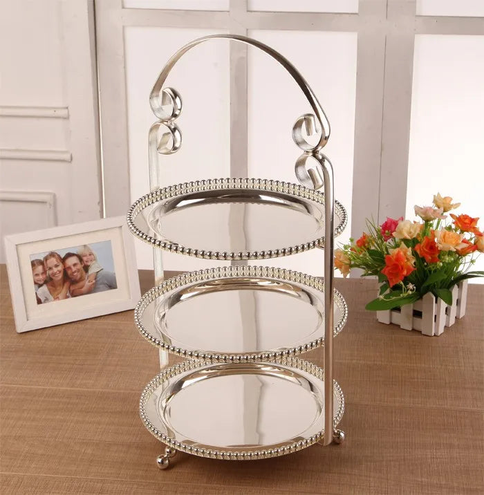 Modern wedding supplies cake stand tool cake stand  dessert tray crystal pendants cake pan rack wedding decoration DGP015