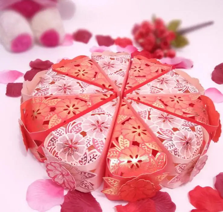 hollow out sweet box Creative Korean wedding wedding supplies joyful box candy box Sweet cake Sugar box 1000pcs gift