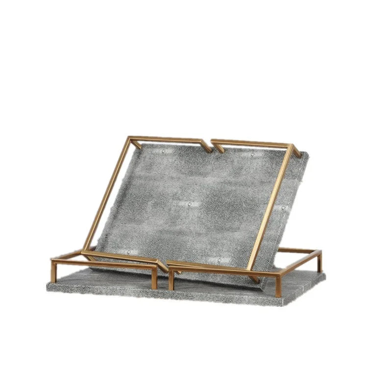 Metal Tray Gray Round Storage Smiple Snack Cake Desktop Jewelry Display Plate Photography Props Decoration Home Kitchen Supplies