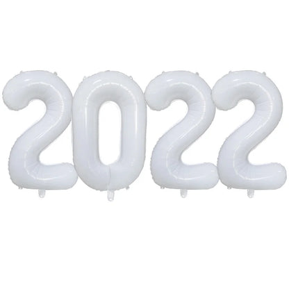 32/40Inch Cream Color Number Balloons 1-9 Large Digital Foil Helium Ball Girl Kids Adult Happy Birthday Party Decoration Wedding