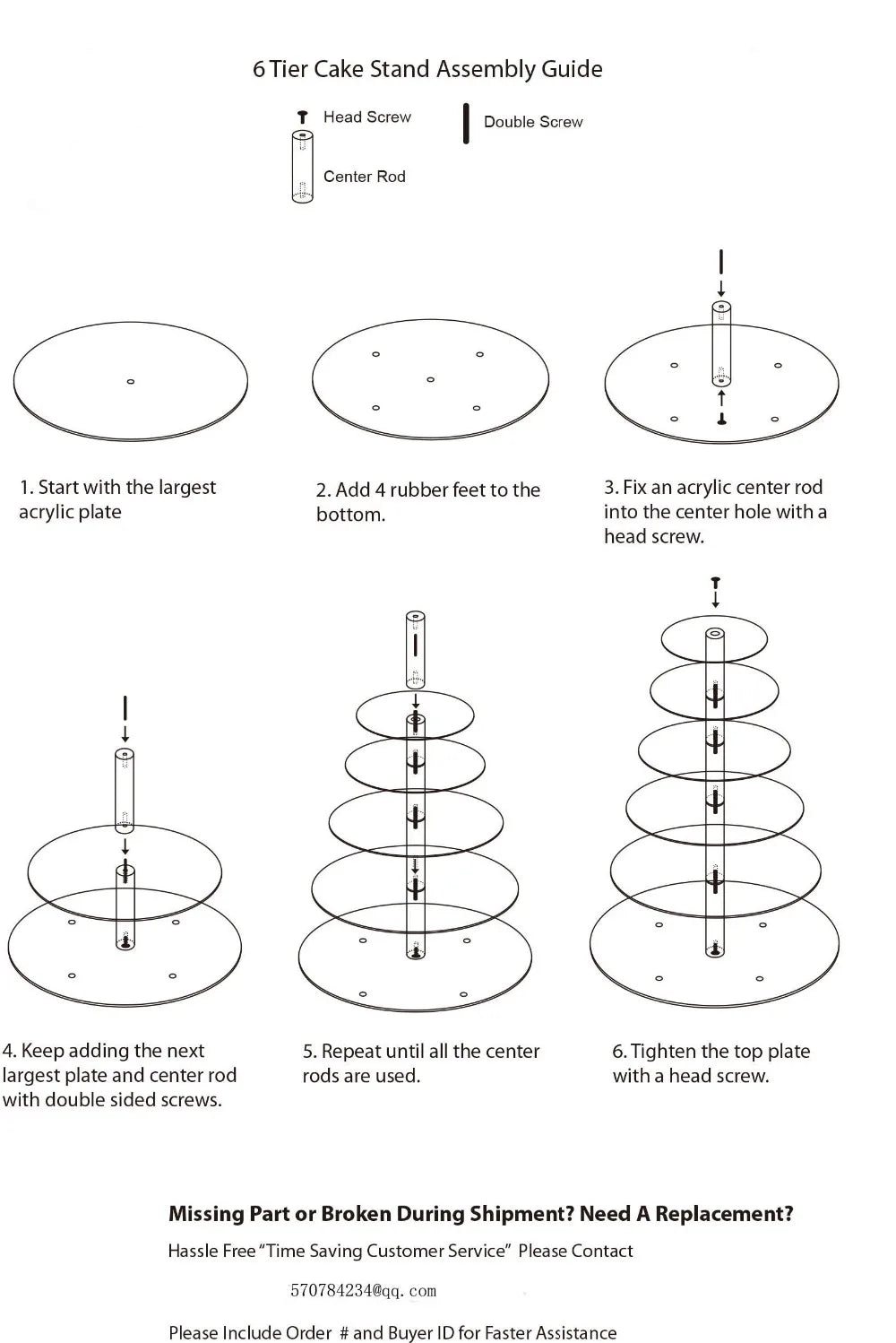 event party supplies 6 tier imported tray transparent organic glass foods such as bread plate rack cake display stand decoration