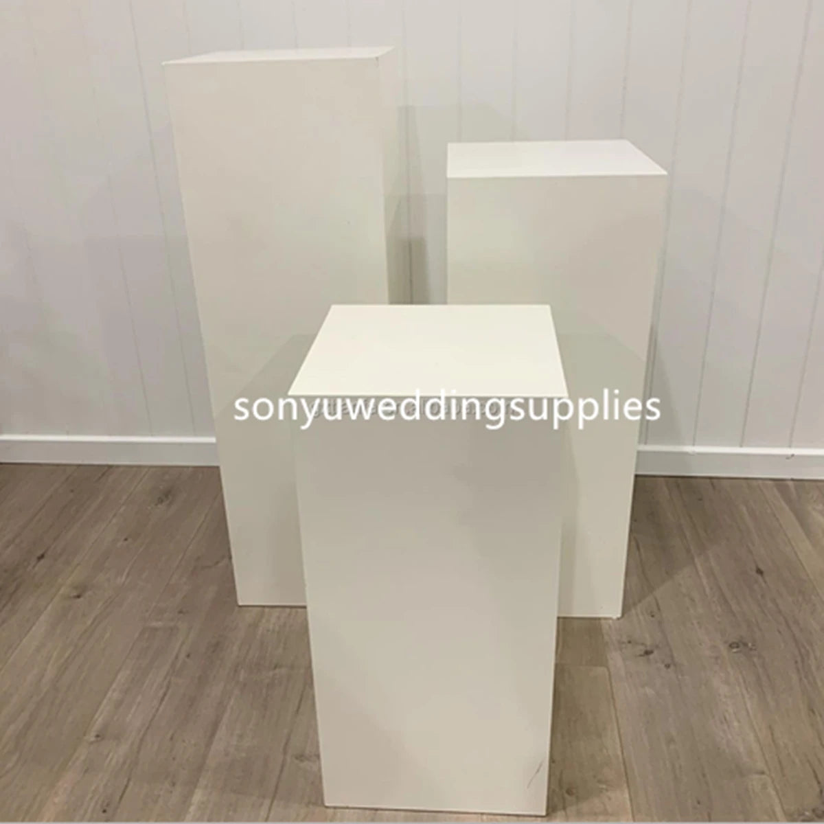 3pcs/set)Event Supplies decors back drop flower wall stand cake table wedding gold metal plinth flower stand AB0812