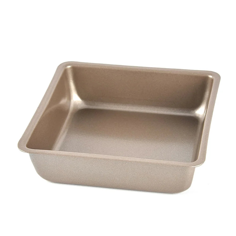 6PCS 4inch Cake Moulds Non-stick DIY Square Baking Pan Mold Kitchen Supply for Bread Loaf Pate Toast Cakes Quiche