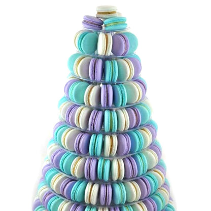 10-Tier Transparent Macaron Tower Display Stand – Wedding, Baby Shower, Birthday &amp; Party Dessert Holder