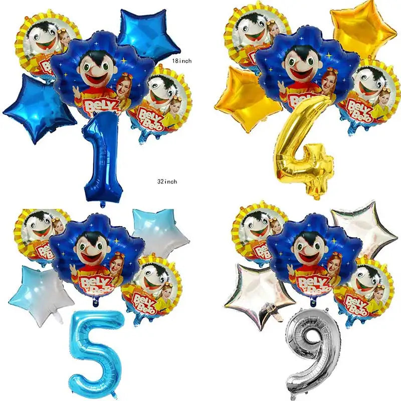 Bely Y Beto Balloon Birthday Party Decoration Wedding Boy Game Decor Supply Glod 32inch Ballon Baby Shower