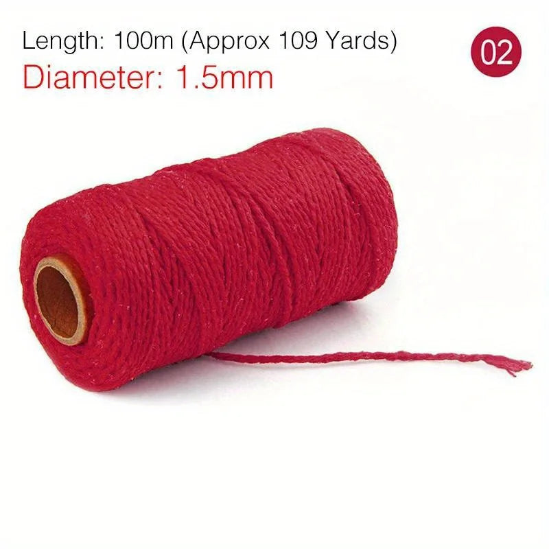 Cotton Twine Natural Jute Twine Packing Twines BakersTwine for Holiday Gift Wrapping Butchers Baking Arts and Crafts Gardening
