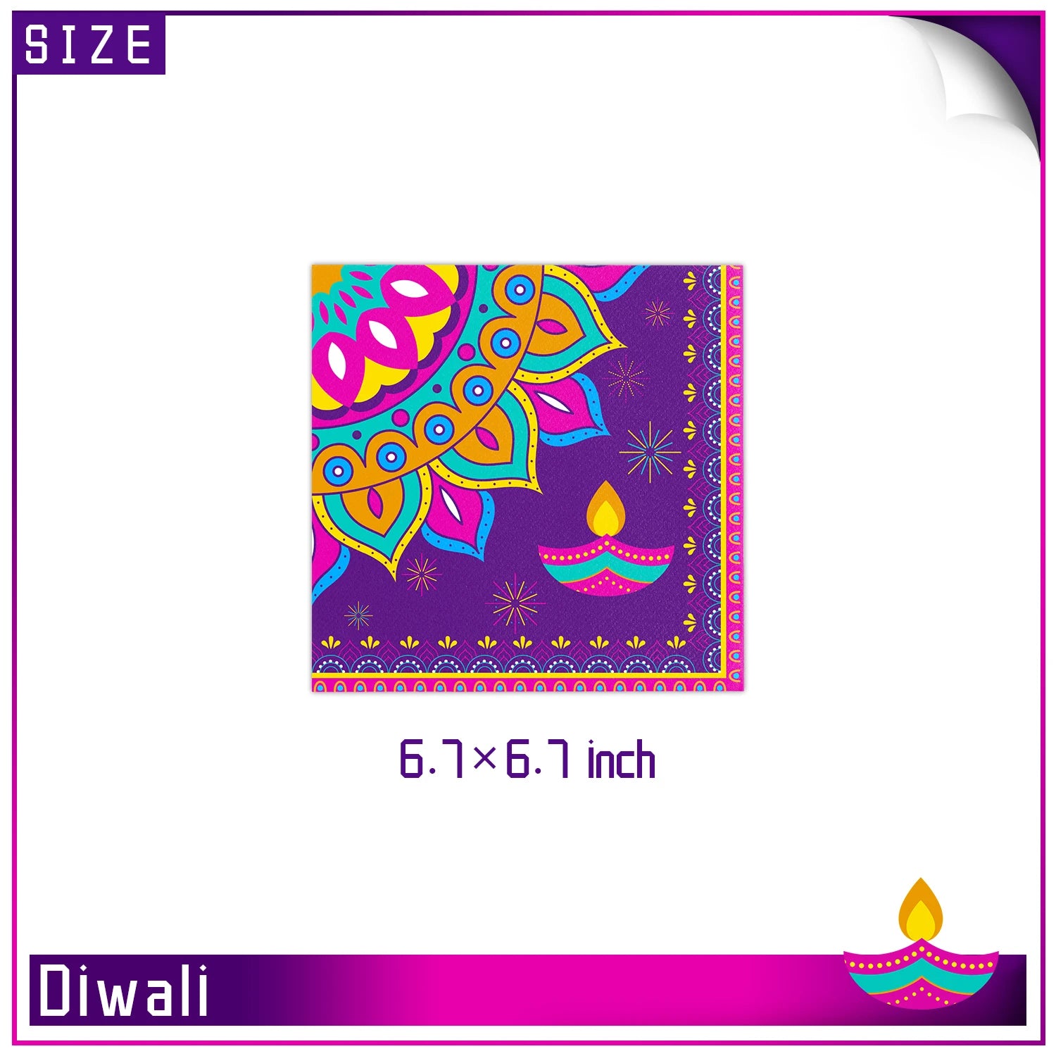 Diwali Festival Theme Festivities Party Disposable Tableware Plates Balloon Background Candle Decoration Supplies Photo Props