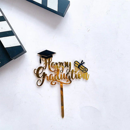 Congrats Grad Cake Topper Acrylic You Did It Class of 2023 Cake Topper for College Graduations Celebrate Party Cake Decorations