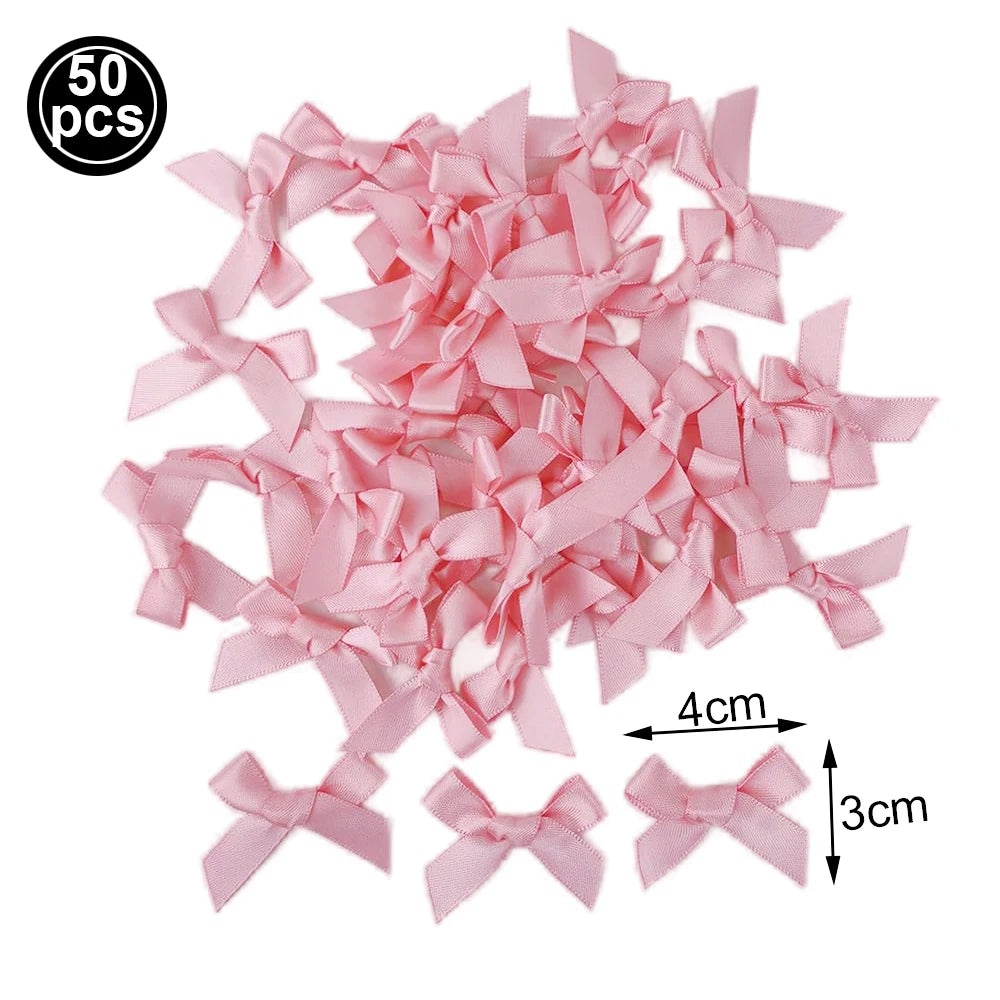 Pink Bow Cupcake Topper Pink Ballet Ribbon Bow Cake Decor Bow Themed Birthday Wedding Baby Shower Cake Topper Decor Supplies