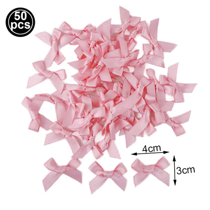 Pink Bow Cupcake Topper Pink Ballet Ribbon Bow Cake Decor Bow Themed Birthday Wedding Baby Shower Cake Topper Decor Supplies