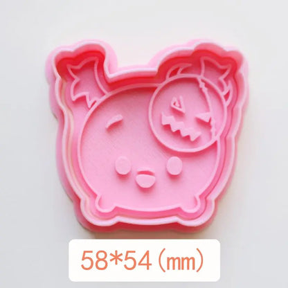 Disney Mickey Halloween Cookie Cutter Cute Anime Figure Biscuit Mould Candy Mold DIY Reusable Press Embosser Model Baking Tools