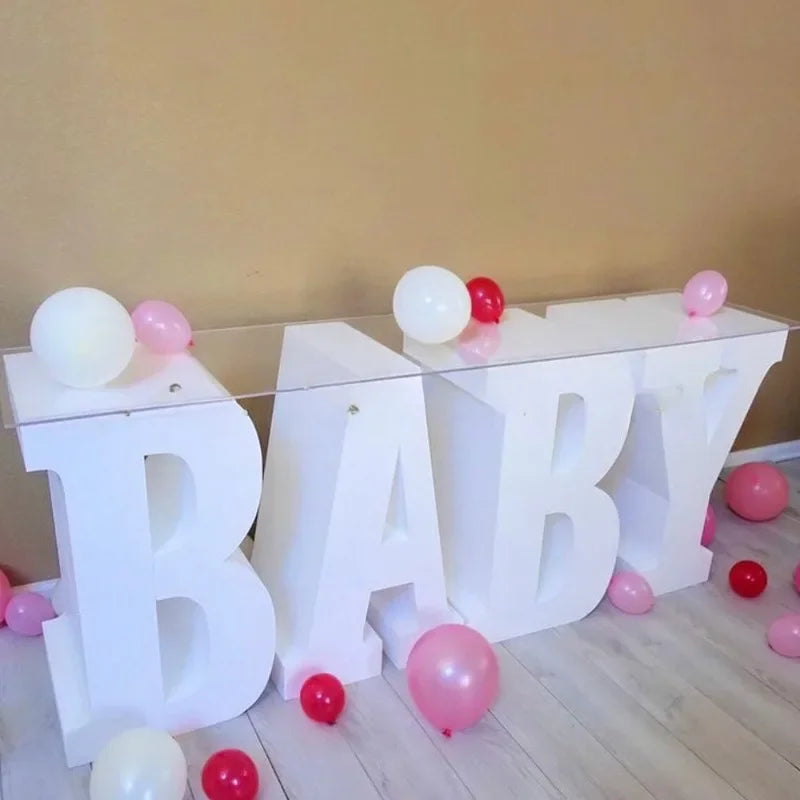 shower party supplies letter table BABY, cake / dessert number table for event party decorations
