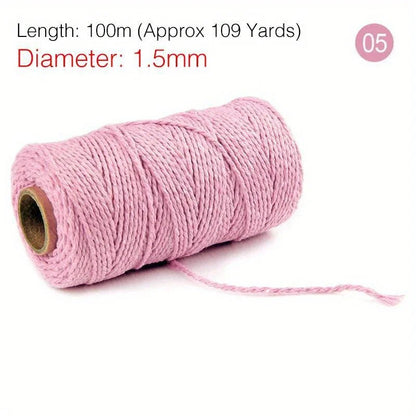 Cotton Twine Natural Jute Twine Packing Twines BakersTwine for Holiday Gift Wrapping Butchers Baking Arts and Crafts Gardening