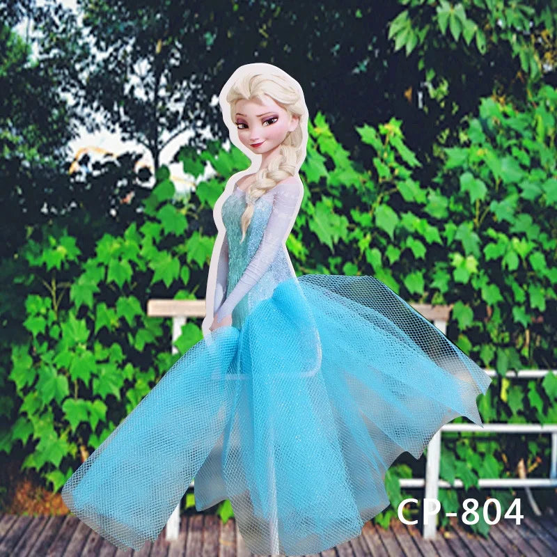 1/2/5/10Pcs Princess Cake Decoration Frozen Elsa Anna Princess Cupcake Toppers Baby Shower Birthday Supplies Party Cake Decorate