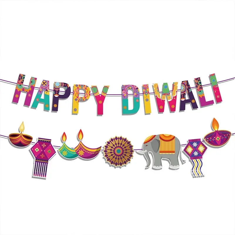 Diwali Party Decor Door Hanging Happy India Diwali Festival Hanging Pendant Let&