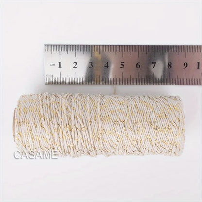 Cotton Twine Natural Jute Twine Packing Twines BakersTwine for Holiday Gift Wrapping Butchers Baking Arts and Crafts Gardening