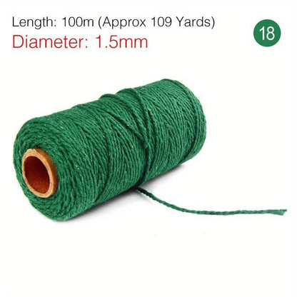 Cotton Twine Natural Jute Twine Packing Twines BakersTwine for Holiday Gift Wrapping Butchers Baking Arts and Crafts Gardening