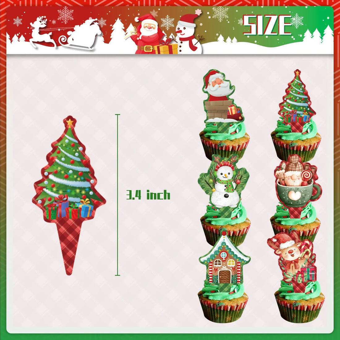 Birthday Paper Cup Small And Exquisite Christmas Cake Paper Tray Cake Baking Packaging Household Products Plug-in Card Cup