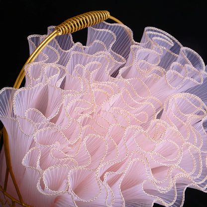 28cmx400cm Flower Wrapping Paper Pearl Wave Yarn Lace Mesh Florist Bouquet Valentine&
