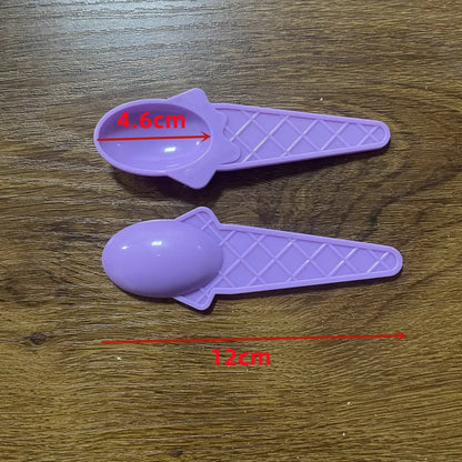 500pcs Ice Cream Spoon Plastic Dessert Yogurt Cake Spoon Summer Children Kids Birthday Party Supplies Only Spoon