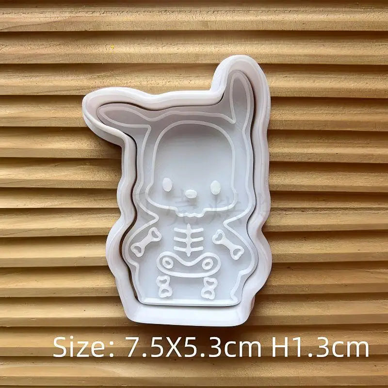 Halloween Sanrio Hello kitty Cartoon Baking Mold Kawaii Kuromi My Melody Cinnamoroll Pochacco Kitchen DIY Baking Biscuit Mold