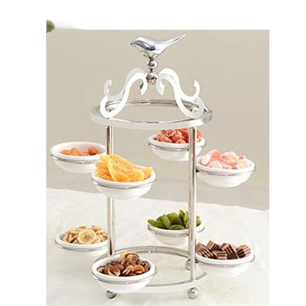 restaurant supplies ceramic buffet server cake decoration accessories food display stands for wedding