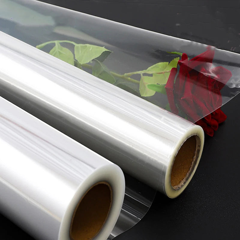 Clear Cellophane Wrap Roll – Transparent Wrapping for Gifts, Flowers, Baskets &amp; Crafts