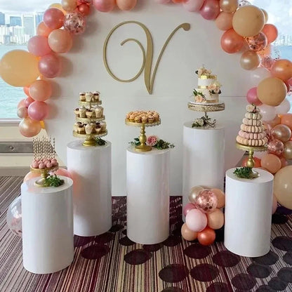 Party Supplies Round Cylinder Pedestal Display Art Decor Cake Rack Plinths Pillars for DIY Wedding Decorations Holiday 2023