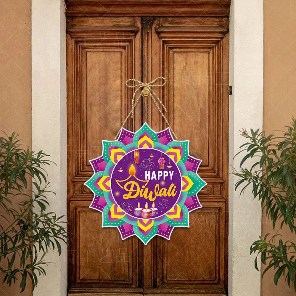 Diwali Party Decor Door Hanging Happy India Diwali Festival Hanging Pendant Let&