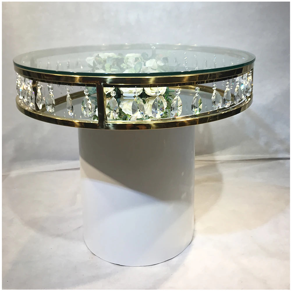 Top Quality Acrylic Stainless Steel Cake Table Designs Come Out With Crystal Supplies Table
