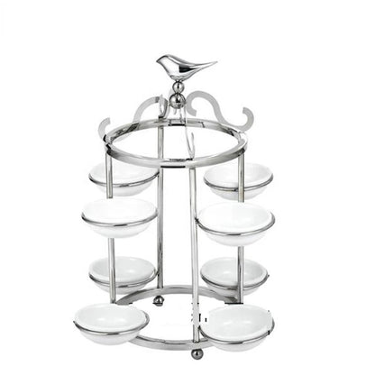 restaurant supplies ceramic buffet server cake decoration accessories food display stands for wedding