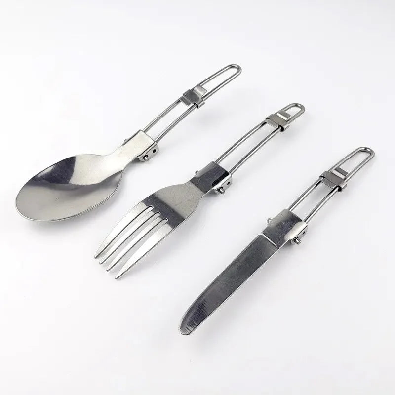 Outdoor Dining Portable Tableware Set, Travel Single Person Set, Knife, Fork, Spoon