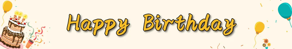 10 Pcs / Bag Gold Silver English Happy Birthday  Cake Toppers  Birthday Party Decorations   Baking DIY Accessories
