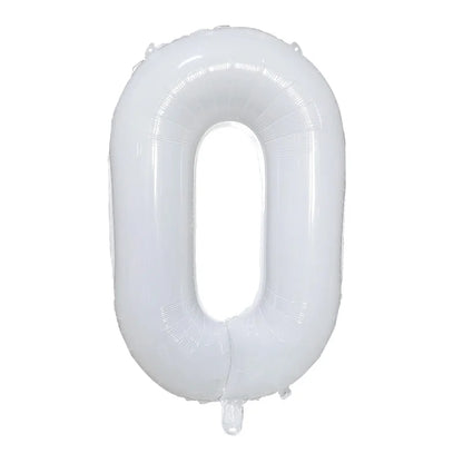 32/40Inch Cream Color Number Balloons 1-9 Large Digital Foil Helium Ball Girl Kids Adult Happy Birthday Party Decoration Wedding