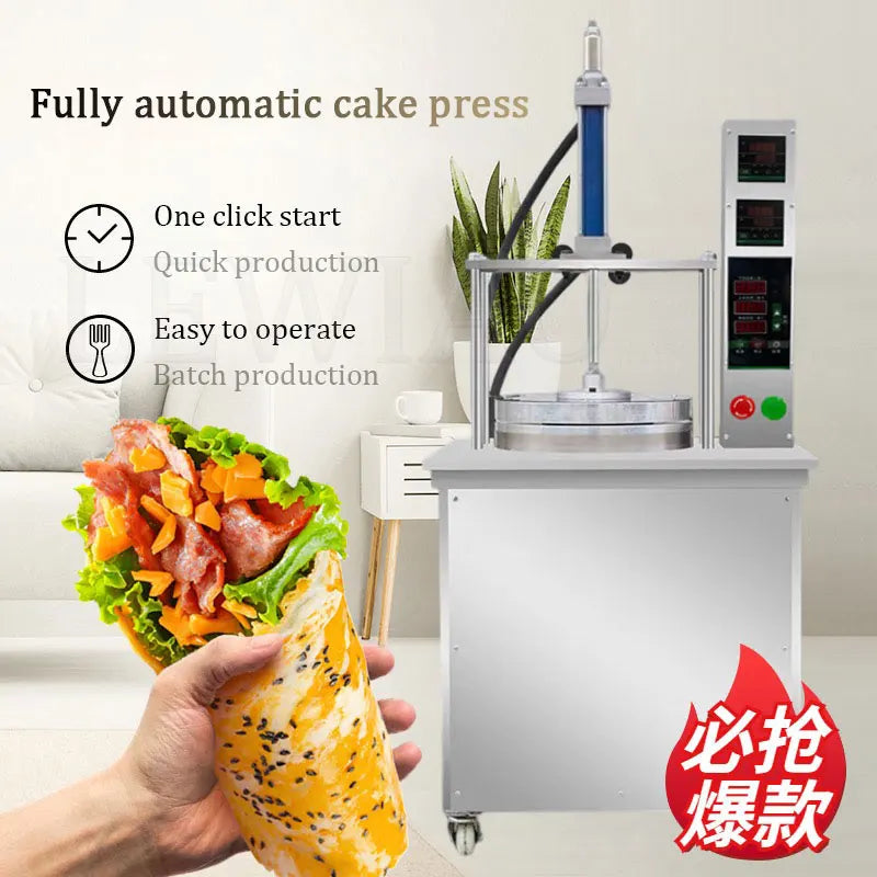 Factory Supply Automatic Restaurant Tortilla Making Machine Dough Press Machine Roasted Duck Cake Press Maker