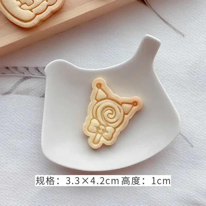 Halloween Sanrios Anime Kawaii Cookie Mold Cute Ghost Hellokittys Cinamolol Parent Child DIY Family Cartoon Baking Mold Gifts