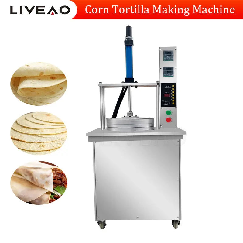 Factory Supply Automatic Restaurant Tortilla Making Machine Dough Press Roasted Duck Cake Press Maker