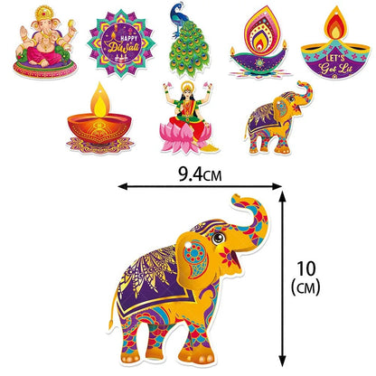 1set Diwali Pendant DIY Personal Farm Diwali Decorations For Home 2023 Happy New YearTree Hanging Ornament New Year 2024