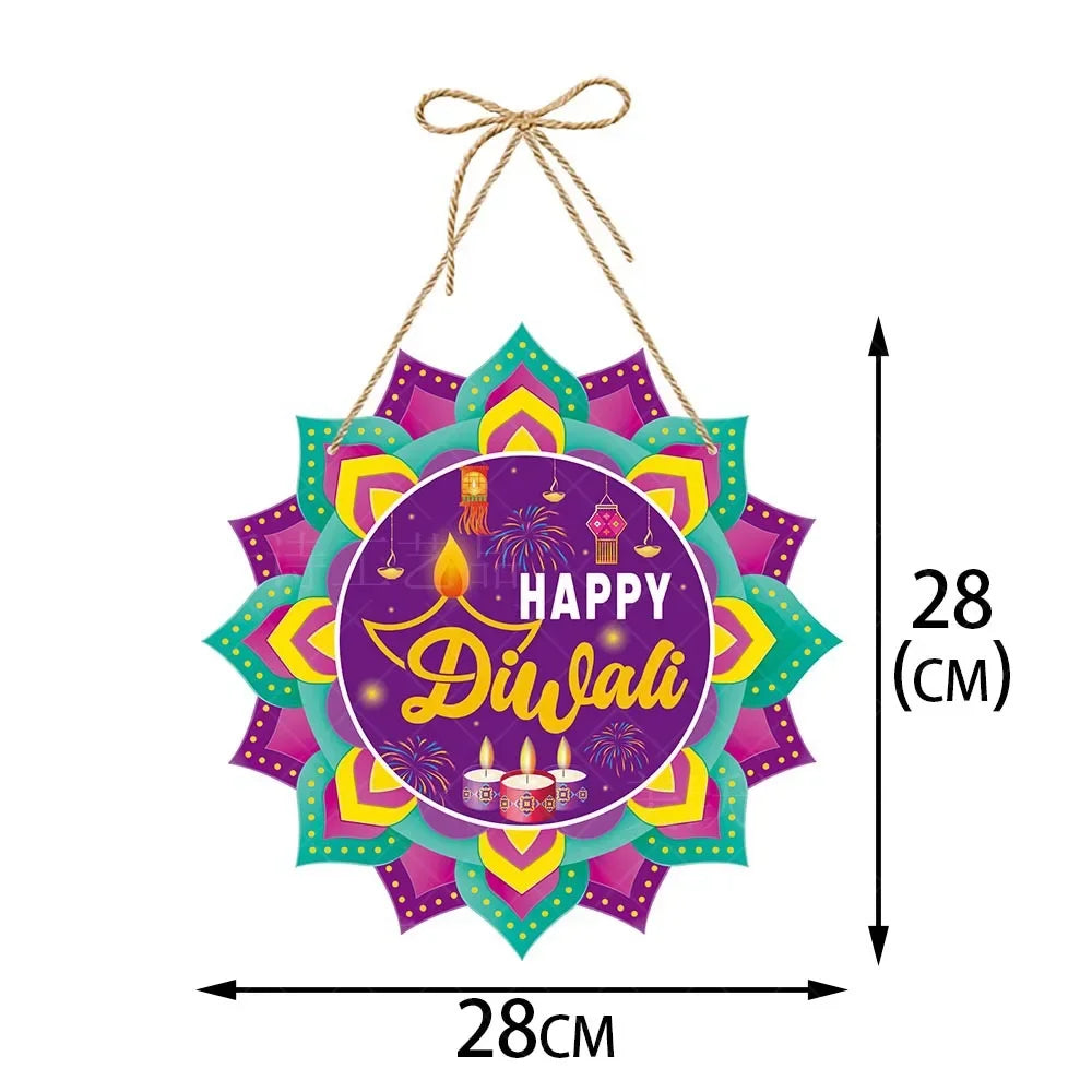 Diwali Party Decor Door Hanging Happy India Diwali Festival Hanging Pendant Let&