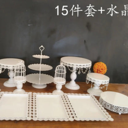 Dessert Table Decoration Display Stand Pastry Tray Cold Meal Tea Break Cake Shelf Afternoon Snack Storage Outdoor Party Supplies