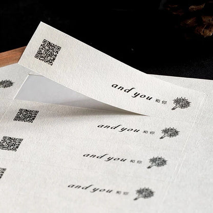 Custom Rough Texture Label Aesthetic Adhesive Stickers Personalized Logo Text Coffee Cake Baking Gift Packaging Product Sealing