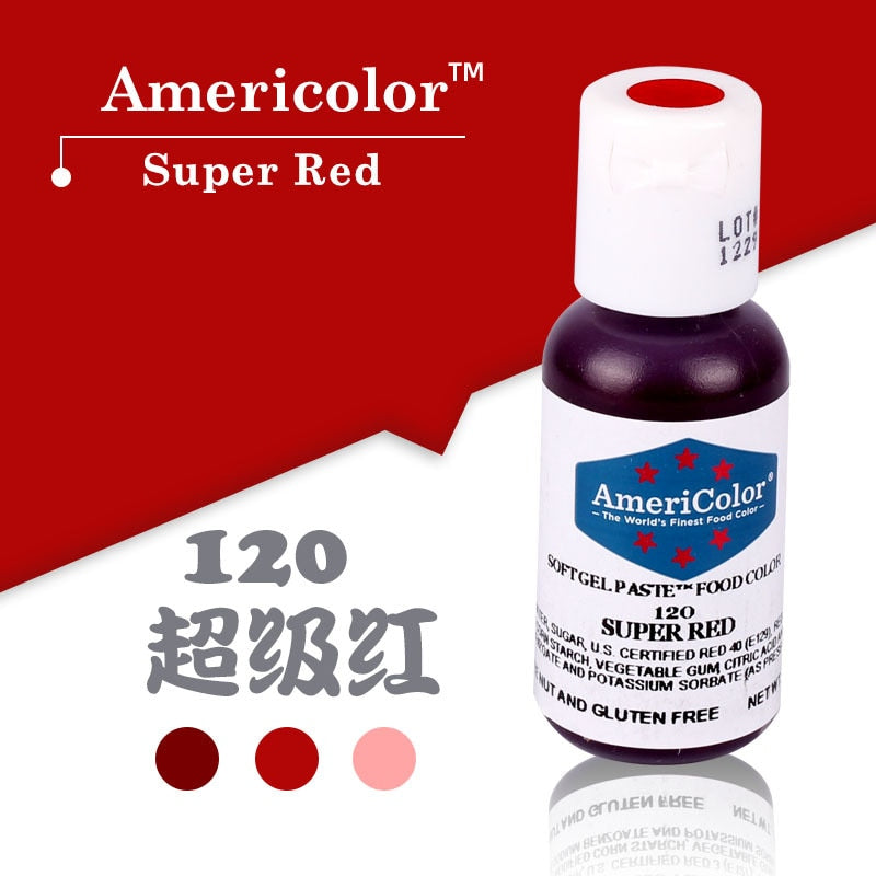 Americolor Natural Food Coloring Water Oil Baking Fondant Cream Cake Macaron DIY Kitchen Baking Supplies Pastry Decorating Tools