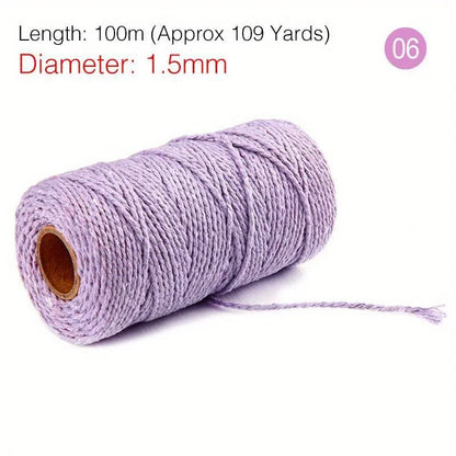 Cotton Twine Natural Jute Twine Packing Twines BakersTwine for Holiday Gift Wrapping Butchers Baking Arts and Crafts Gardening