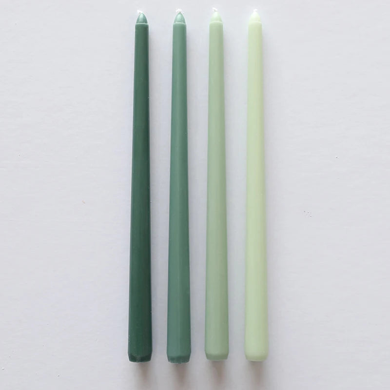 4pcs Gradient Taper Candles – Dripless &amp; Smokeless Long Rod Candles for Home Decor &amp; Events