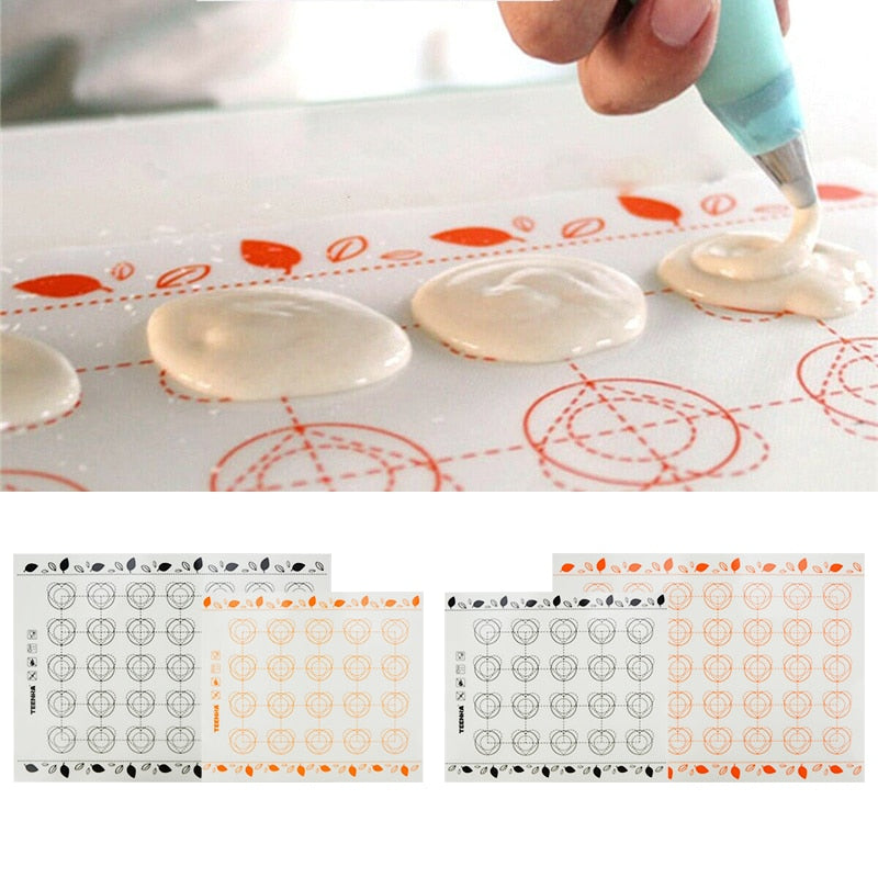 Silicone Baking Mat Fondant Bakeware Macaron Oven Home Non Stick Baking Cakes Pastry Tools Sheet Dough Roll Mats Kitchen Tools