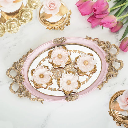Tray Resin European Style Living Room Creative Rectangular Cake Wedding Supplies Dessert Table Decoration Jewelry Storage Medium